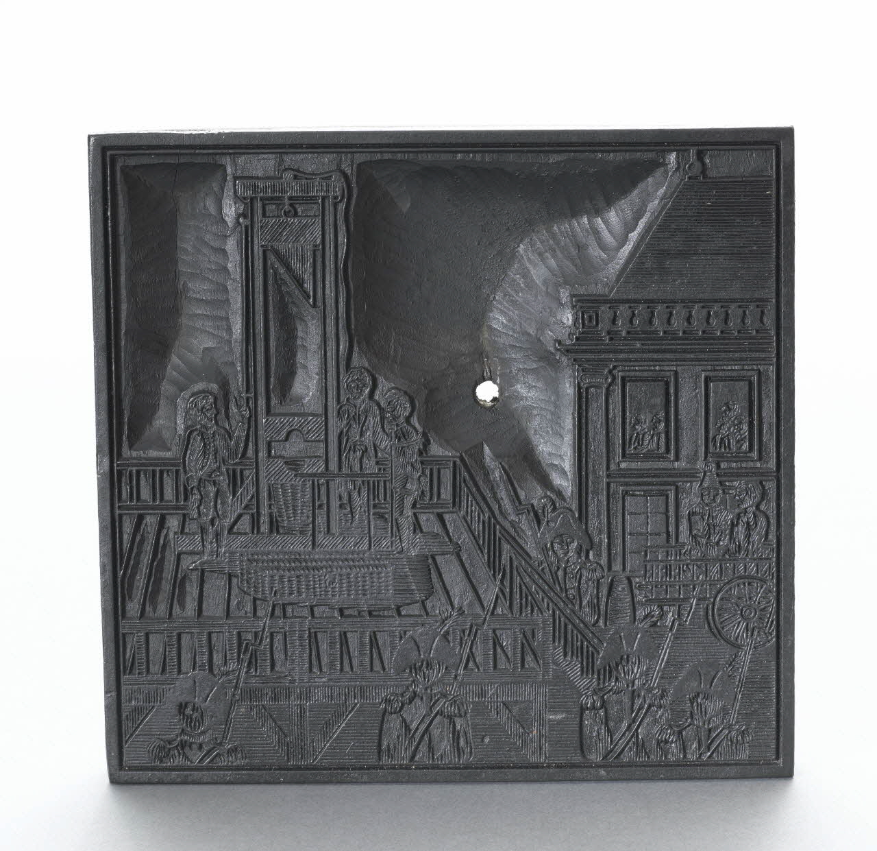 bois d'impression Guillotine. Exécution 1954.18.4 Photo RMN-Grand Palais (Mucem)