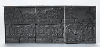 bois d'impression Décoration de calendrier : Chemin de fer Rouen 1835-1845 1954.18.41 Photo RMN-Grand Palais (Mucem)
