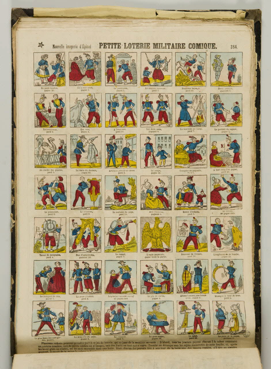 album PETITE LOTERIE MILITAIRE COMIQUE. 1953.86.5799 Photo