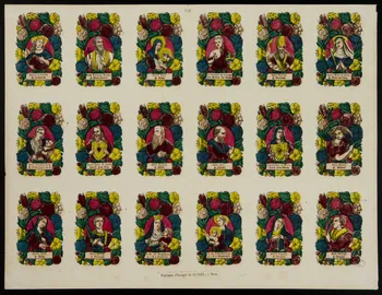 Charles Nicolas Gangel estampe Planche de saints Metz 1852-1858 1953.86.580 Photo