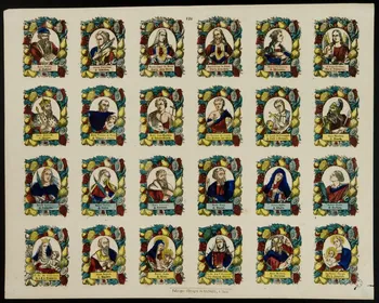 Charles Nicolas Gangel estampe Planche de saints Metz 1852-1858 1953.86.581 Photo