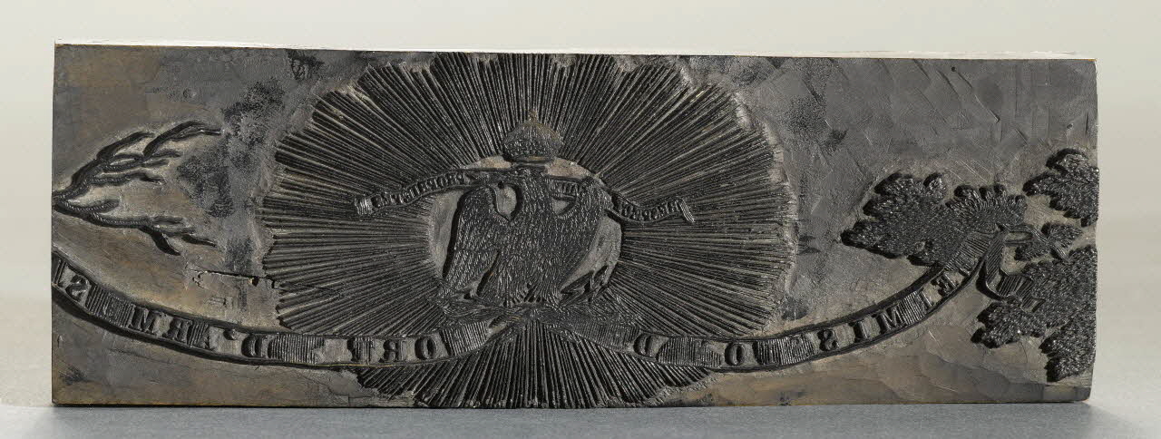 bois d'impression Elément de moule pour permis de port d'armes 1977.3.17.4 Photo RMN-Grand Palais (Mucem)