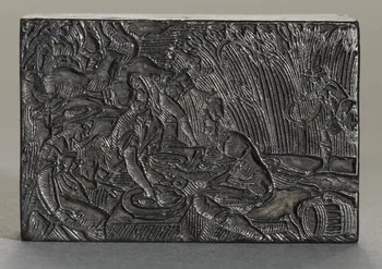 bois d'impression Scène représentant les travaux du mois 1977.3.45 Photo RMN-Grand Palais (Mucem)