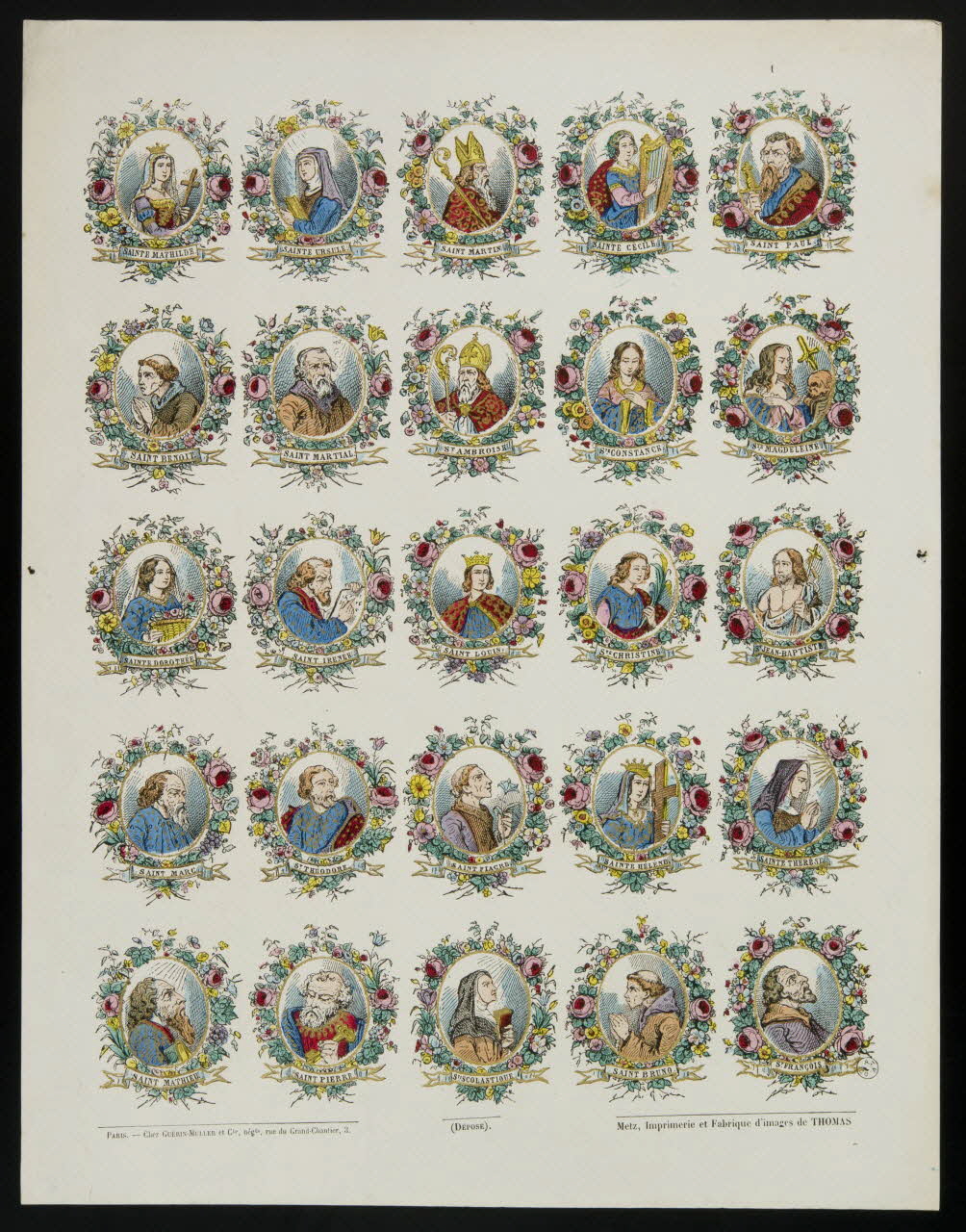 estampe Saints et Saintes 1953.86.593 Photo
