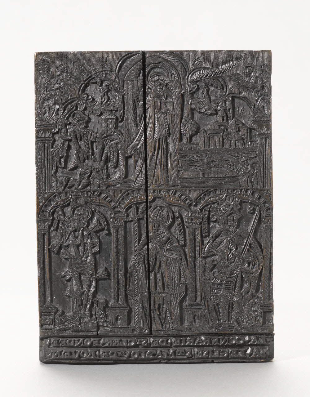 image de confrérie LA CONFRARIE.DE.ST CLER.FONDEE  .A.L'EGLISE.ST MACLOU DE ROUEN 1969.87.197 Photo RMN-Grand Palais (Mucem)