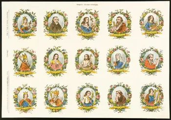 estampe Planche de saints 1953.86.594  Photo