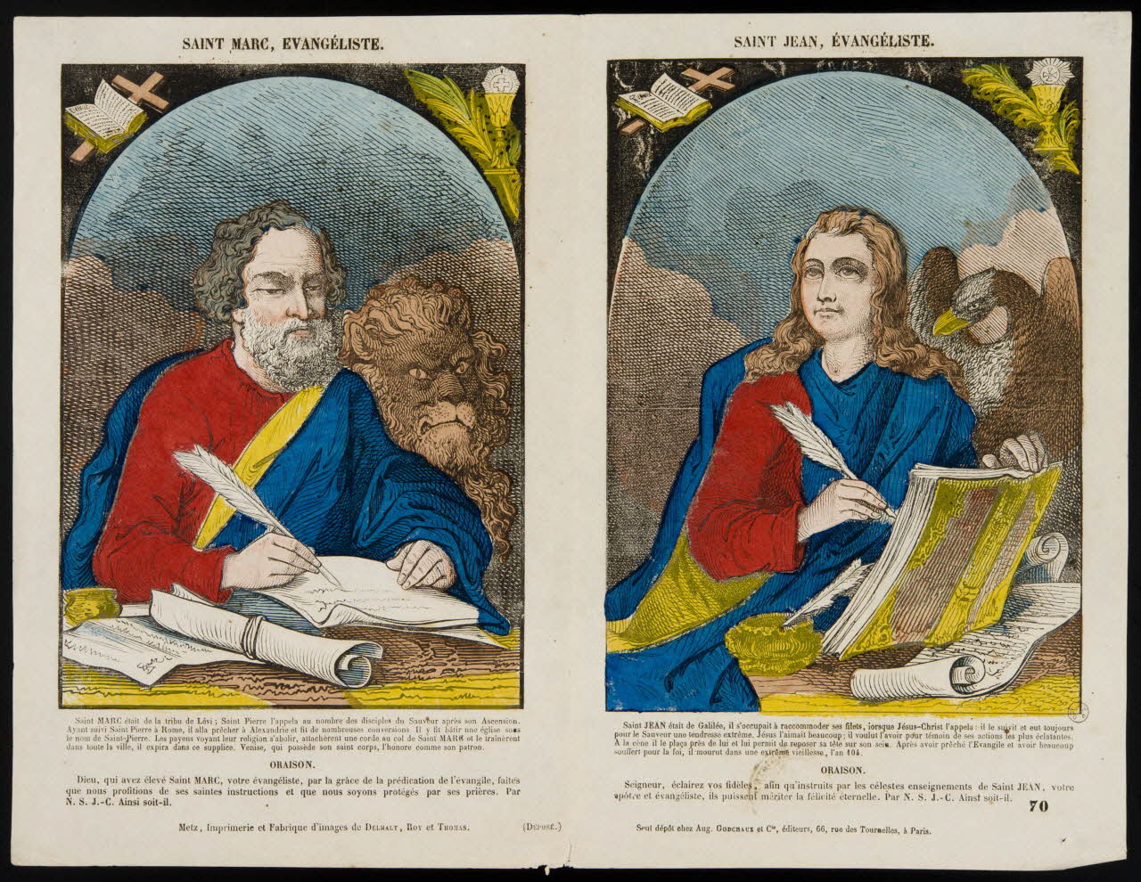 estampe SAINT MARC, EVANGELISTE. 1953.86.596 Photo