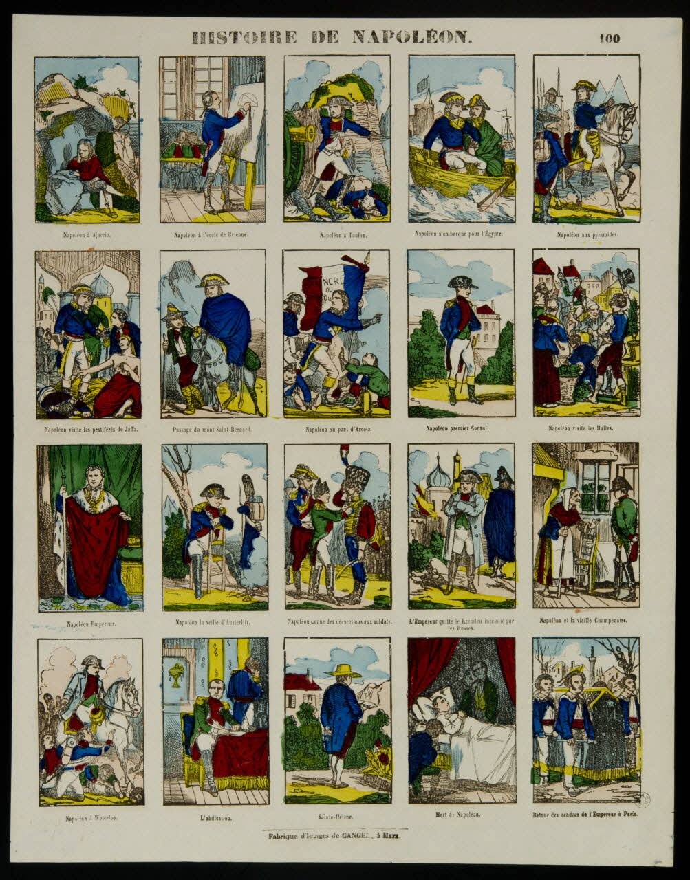 Charles Nicolas Gangel estampe HISTOIRE DE NAPOLEON. France 1852-1858 1953.86.605 Photo
