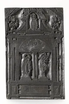 image de confrérie LA CHARITE DE LA PAROISSE  DU BOSQUET ERIGEE EN L'HONNEUR  DE ST MARTIN ST SEBASTIEN ET  ST CLAIR 1969.87.218 Photo RMN-Grand Palais (Mucem)