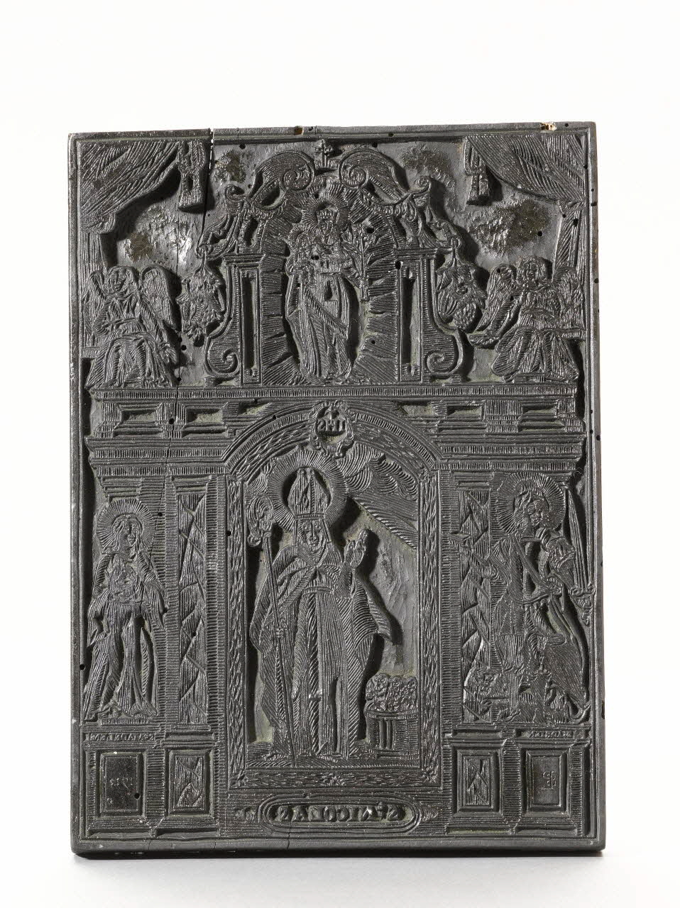 Pierre Le Sueur bois d'impression ST NICOLAS ST ADRIEN STE MADELEINE Haute-Normandie, France 1713 1954.18.114 Photo RMN-Grand Palais (Mucem)