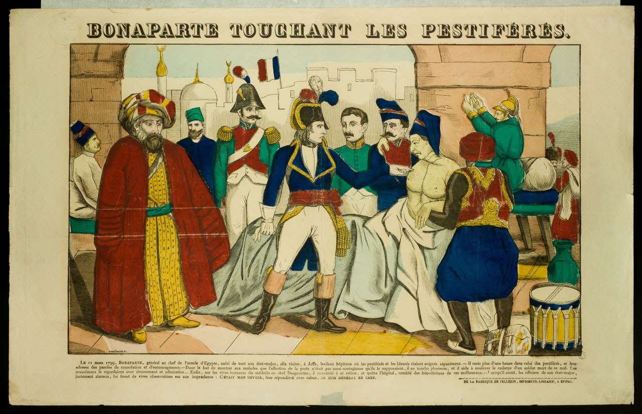 estampe BONAPARTE TOUCHANT LES PESTIFERES. 1953.86.622 Photo