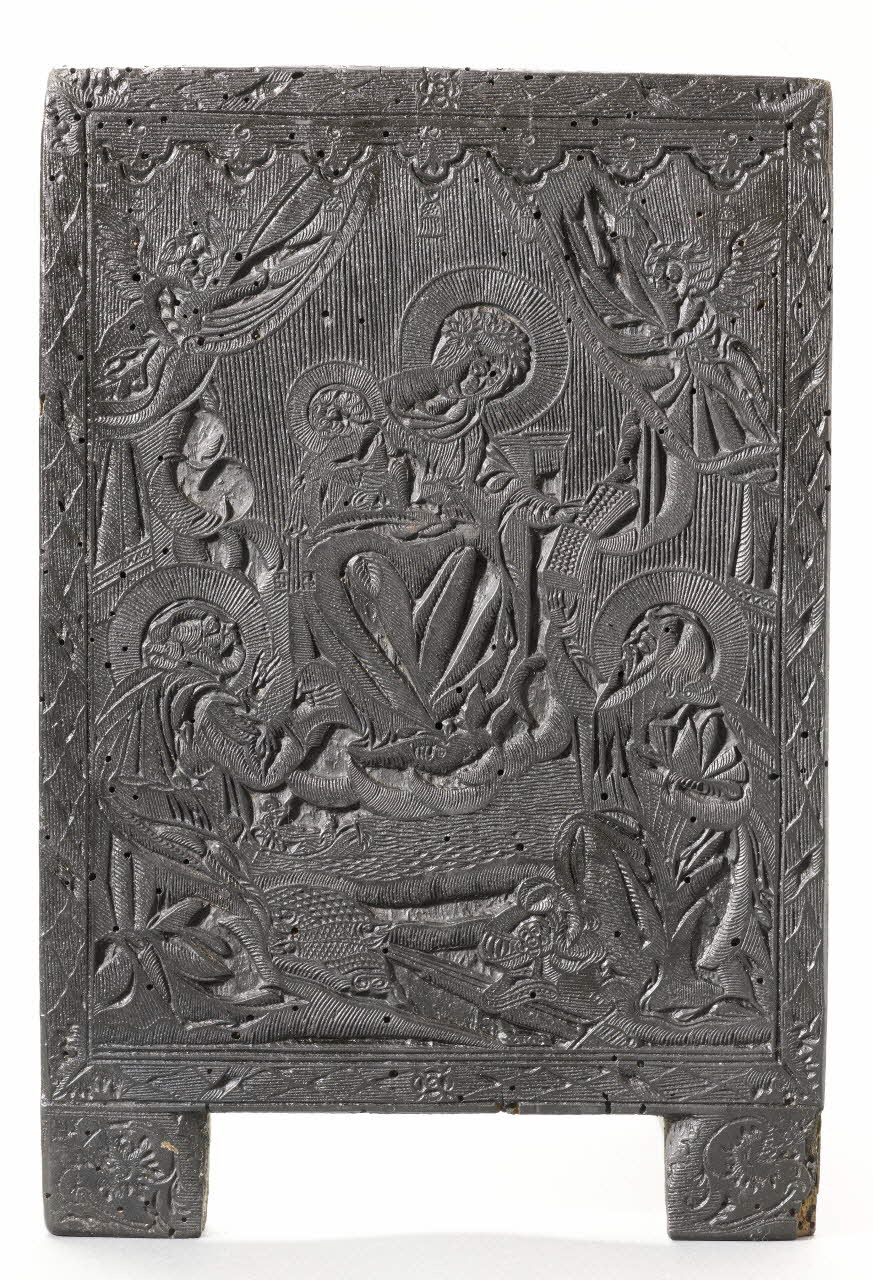 image de confrérie La Vierge à l'Enfant avec Saint Paul et Saint Pierre 1969.87.236 Photo RMN-Grand Palais (Mucem)