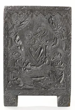 image de confrérie La Vierge à l'Enfant avec Saint Paul et Saint Pierre 1969.87.236 Photo RMN-Grand Palais (Mucem)