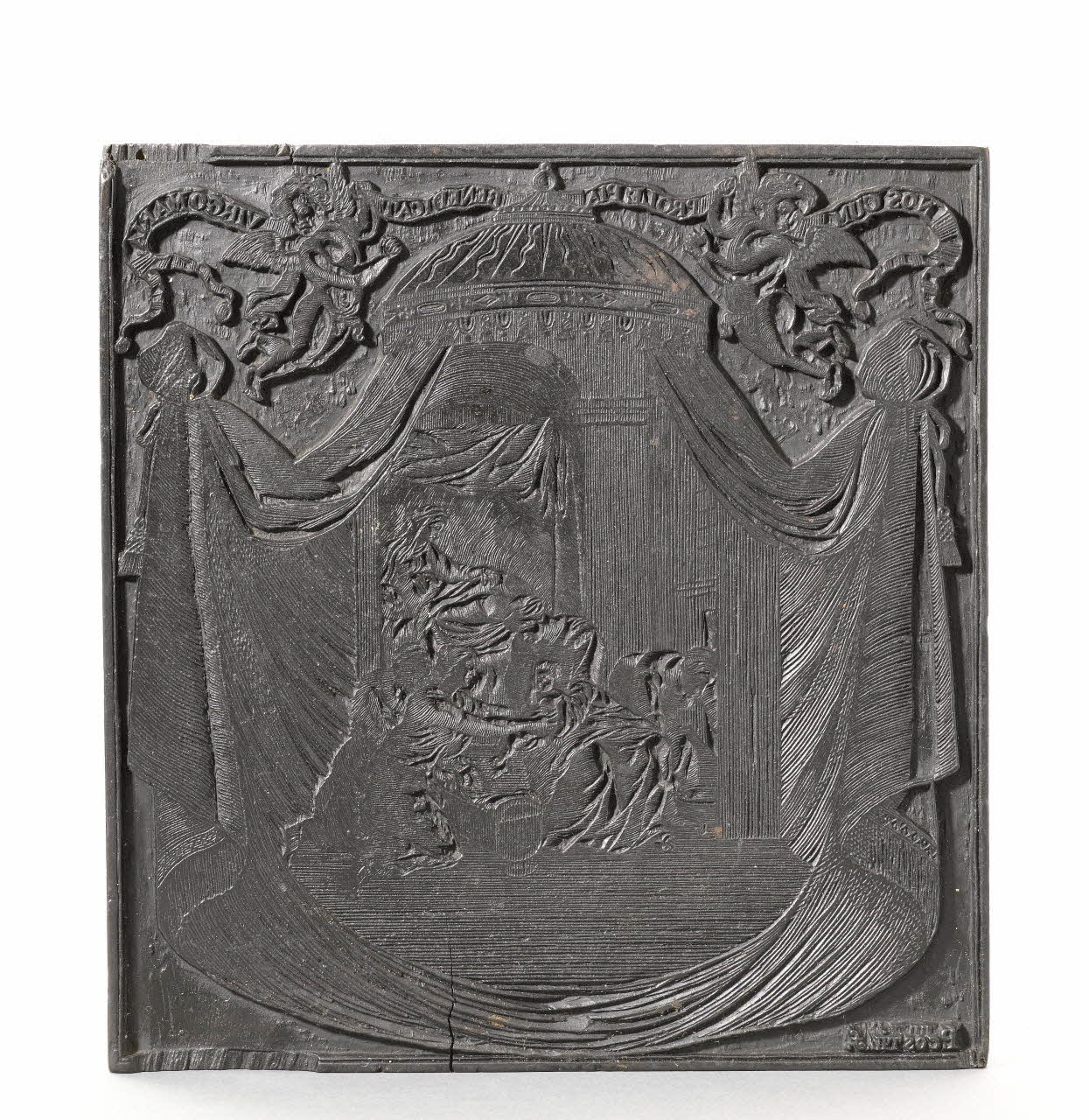 image de confrérie NOS CUM PROLE PIA BENEDICAT VIRGO MARIA 1969.87.240 Photo RMN-Grand Palais (Mucem)
