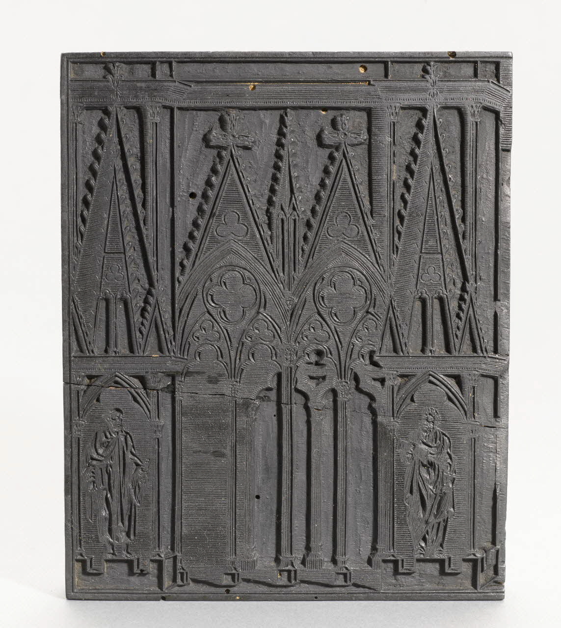 bois d'impression Deux saints 1954.18.157 Photo RMN-Grand Palais (Mucem)