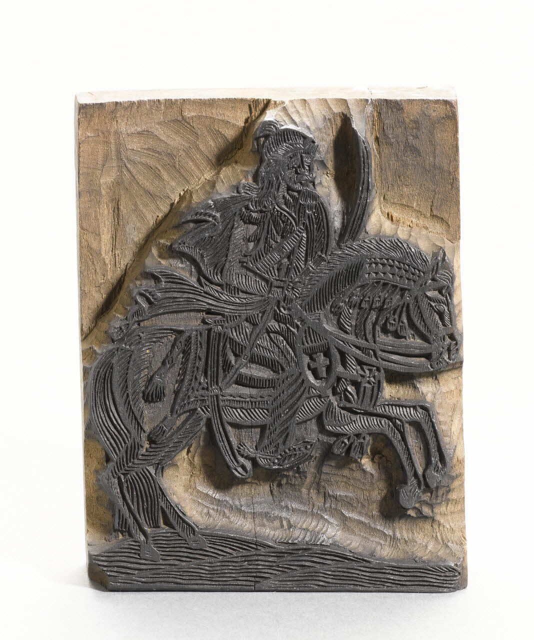 bois d'impression Mameluk à cheval 1954.18.65 Photo RMN-Grand Palais (Mucem)