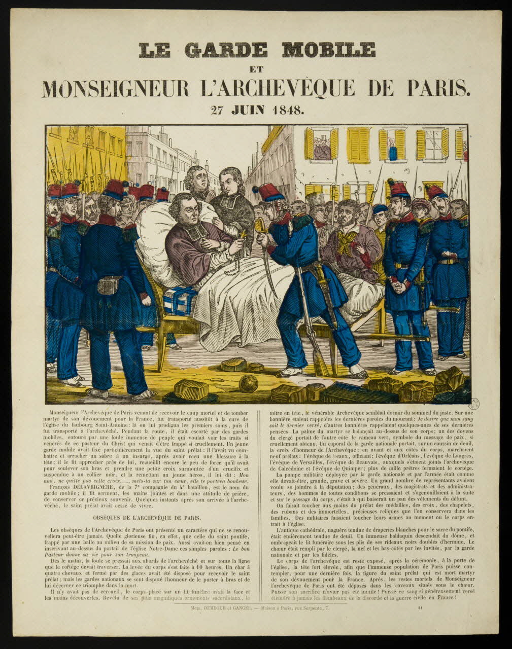 Dembour et Gangel estampe LE GARDE MOBILE. Metz 1840-1852 1953.86.696 Photo