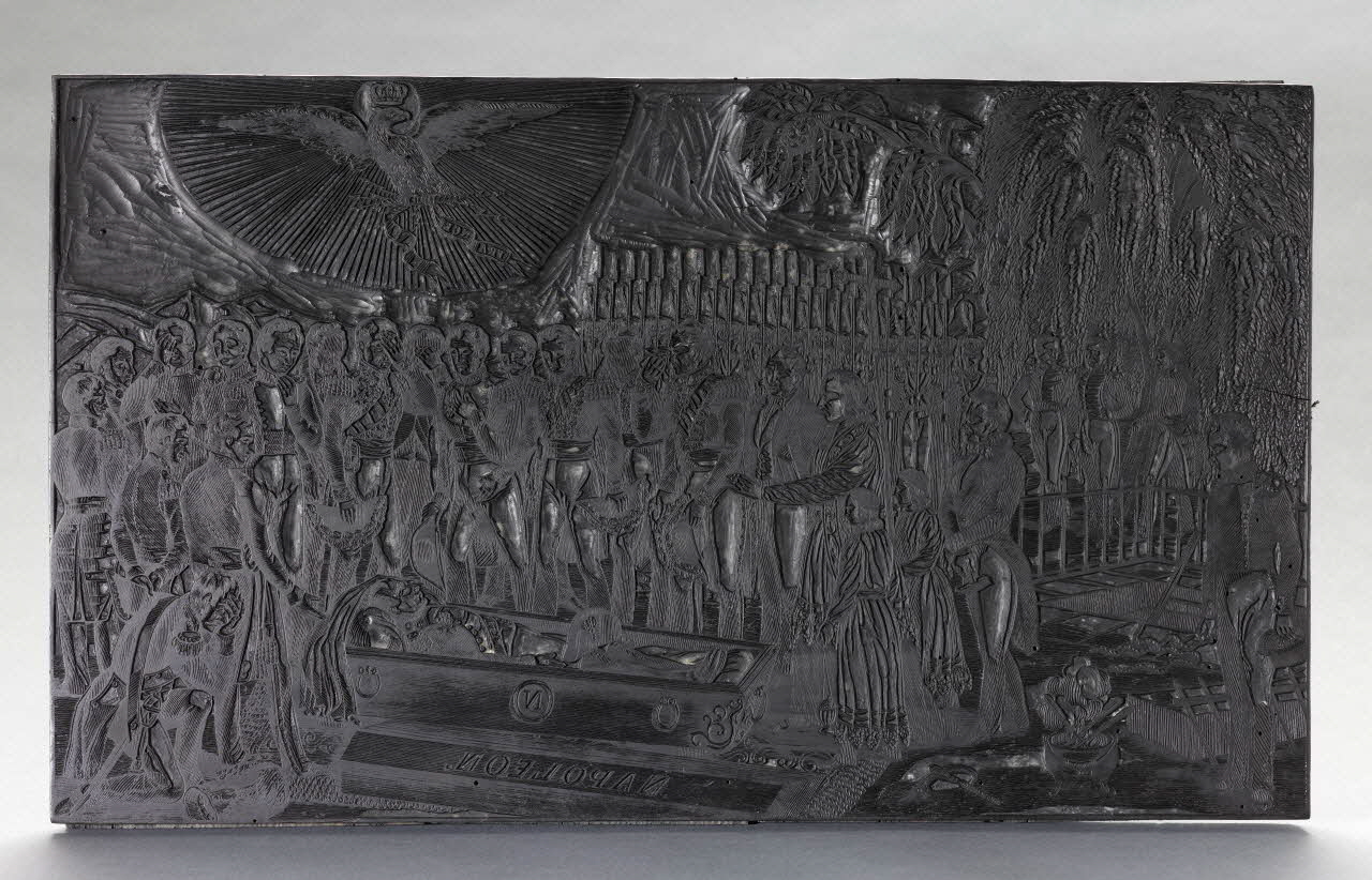 bois d'impression EXHUMATION des cendres de Napoléon 1980.15.42 Photo RMN-Grand Palais (Mucem)