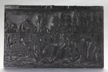 bois d'impression NAPOLEON BLESSE A RATISBONNE 1980.15.43 Photo RMN-Grand Palais (Mucem)