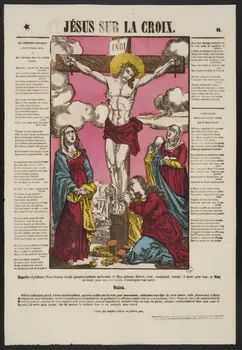 estampe JESUS SUR LA CROIX. 1953.86.72 Photo