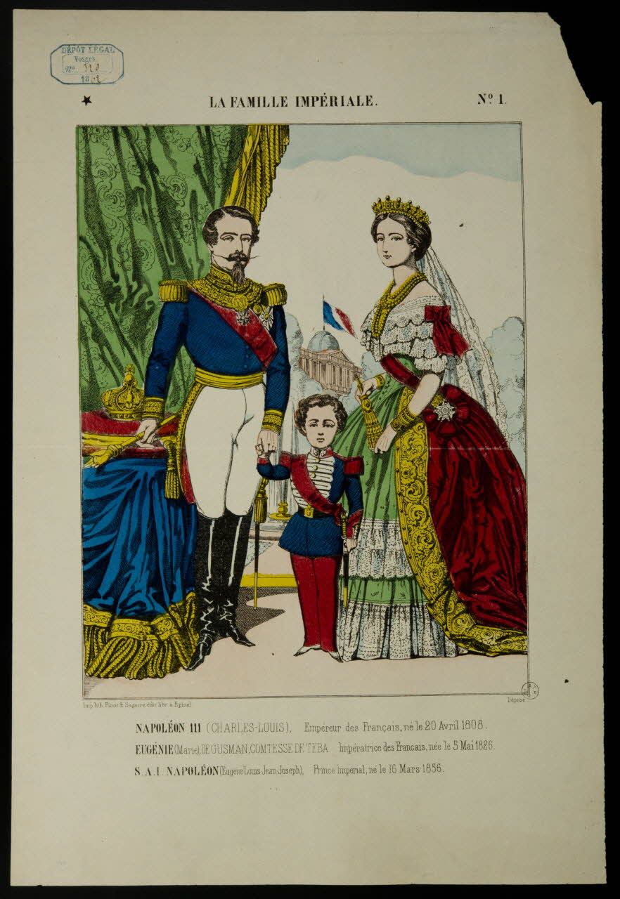 estampe NAPOLEON III  EUGENIE  S.A.I. NAPOLEON 1953.86.728 Photo