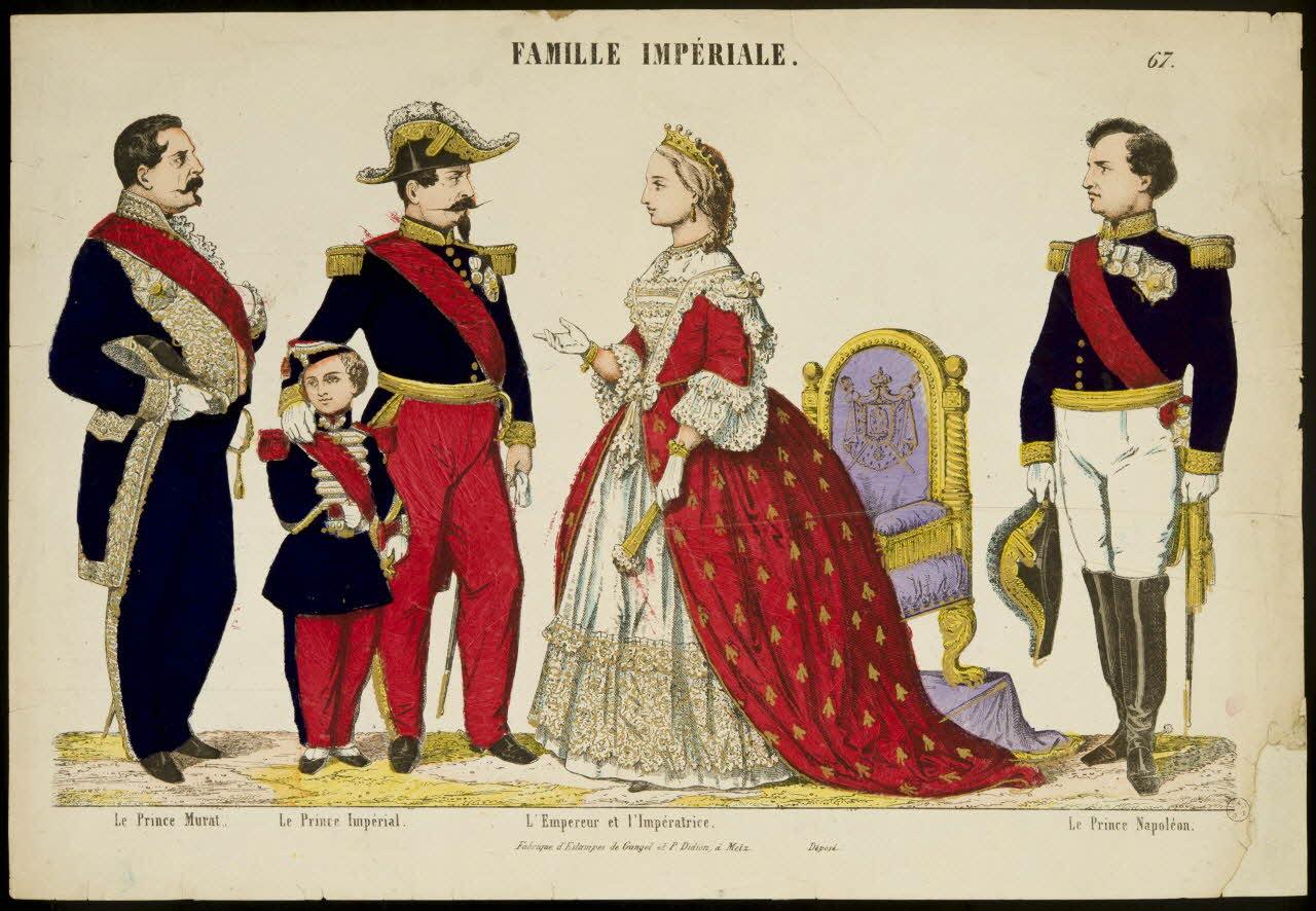 Gangel et Didion estampe FAMILLE IMPERIALE. Metz 1858-1868 1953.86.730 Photo