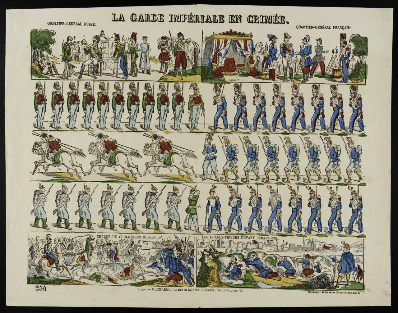 Gaittet et Cie ; Charles-Eugène Glémarec à registres (5) LA GARDE IMPERIALE EN CRIMEE. Paris 1858-1860 1953.86.741 Photo