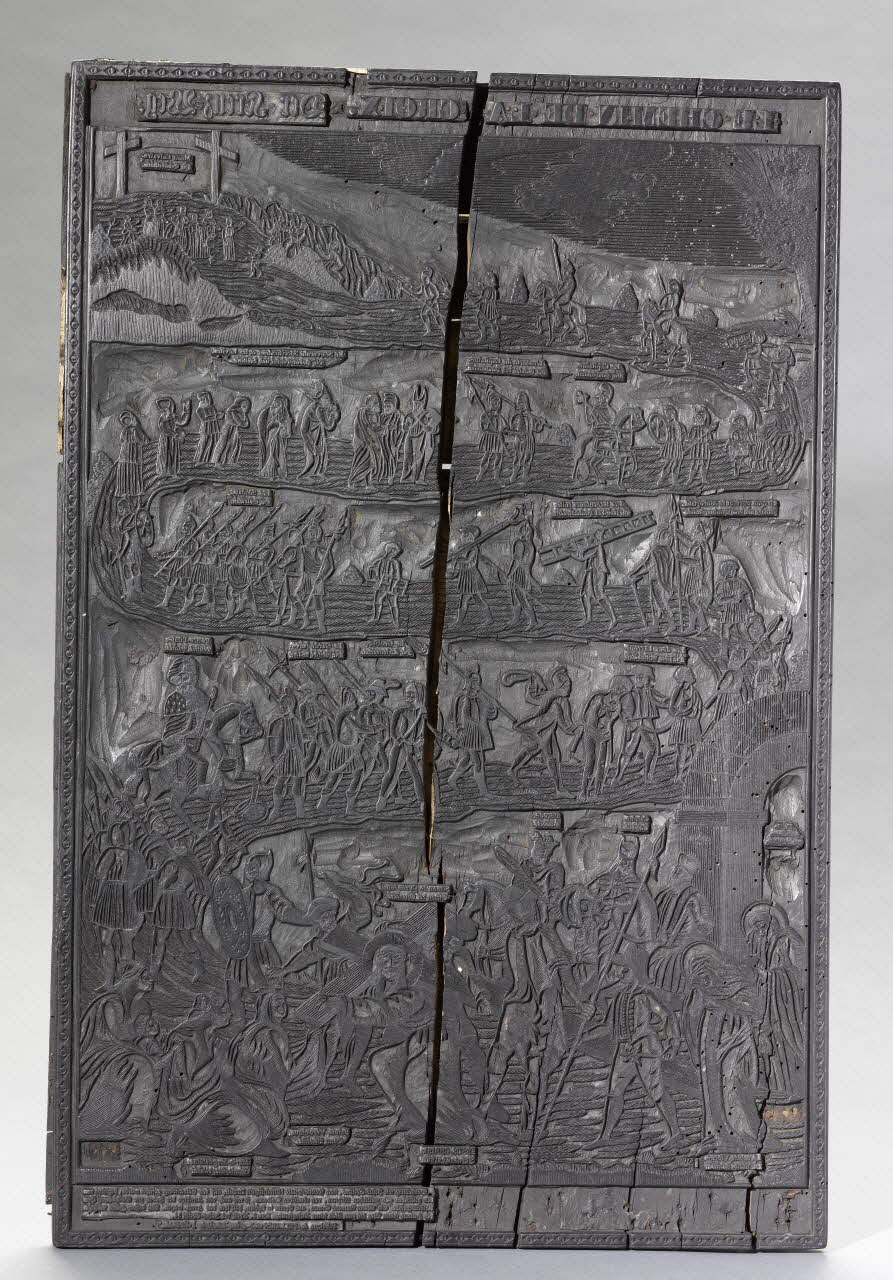François Georgin ; Pellerin BOIS D'IMPRESSION LE CHEMIN DE LA CROIX. DER KREUZ WEG Lorraine, France 1824 1986.53.24 Photo RMN-Grand Palais (Mucem)