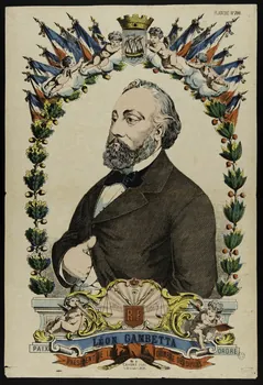 estampe LEON GAMBETTA  PRESIDENT DE LA CHAMBRE DES DEPUTES 1953.86.790 Photo