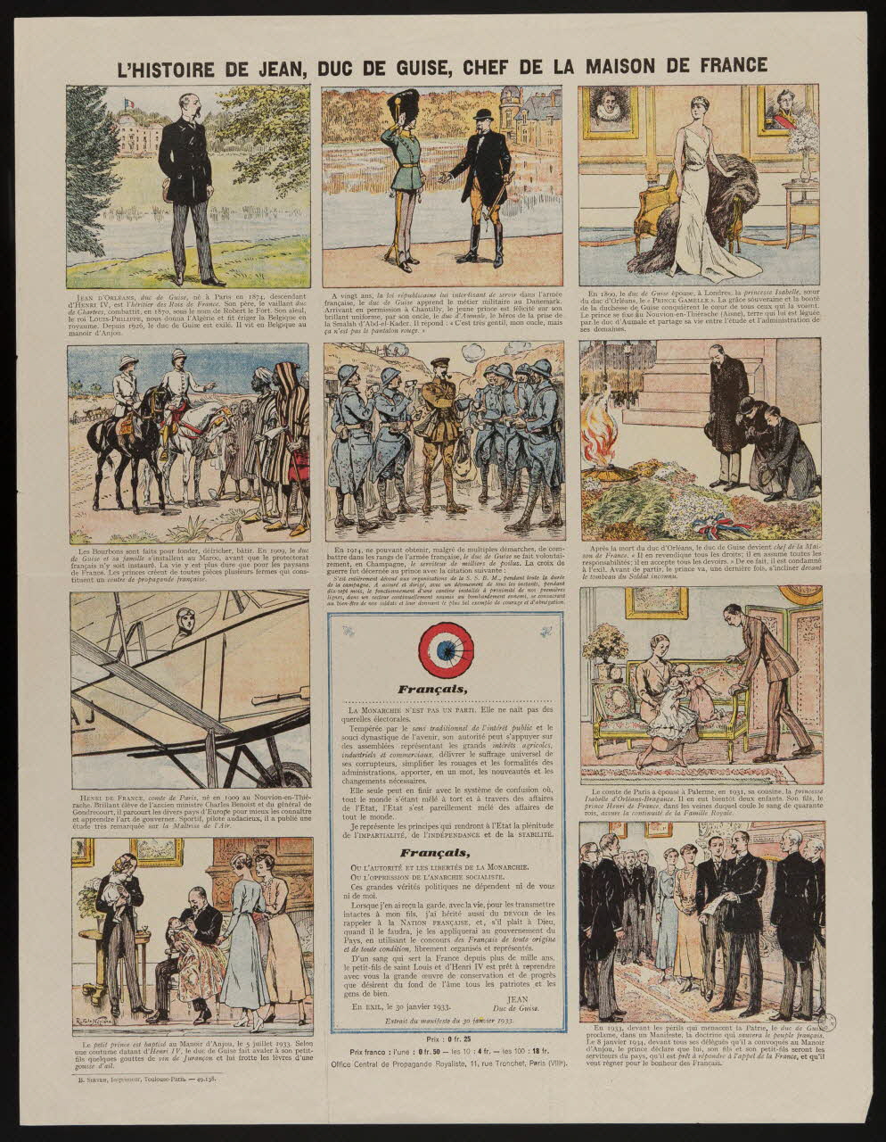 estampe L'HISTOIRE DE JEAN, DUC DE GUISE, CHEF DE LA MAISON DE FRANCE 1953.86.798 Photo