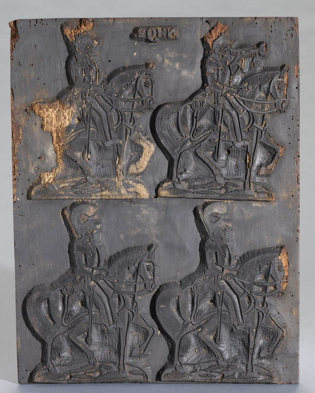 bois d'impression Chasseurs français n° 192 1985.4.41 Photo RMN-Grand Palais (Mucem)
