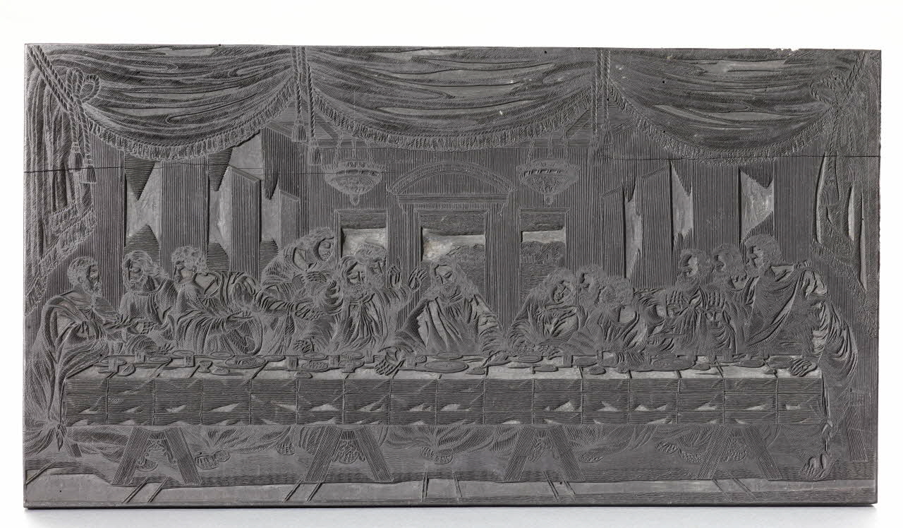 bois d'impression La Cène 1980.15.2 Photo RMN-Grand Palais (Mucem)