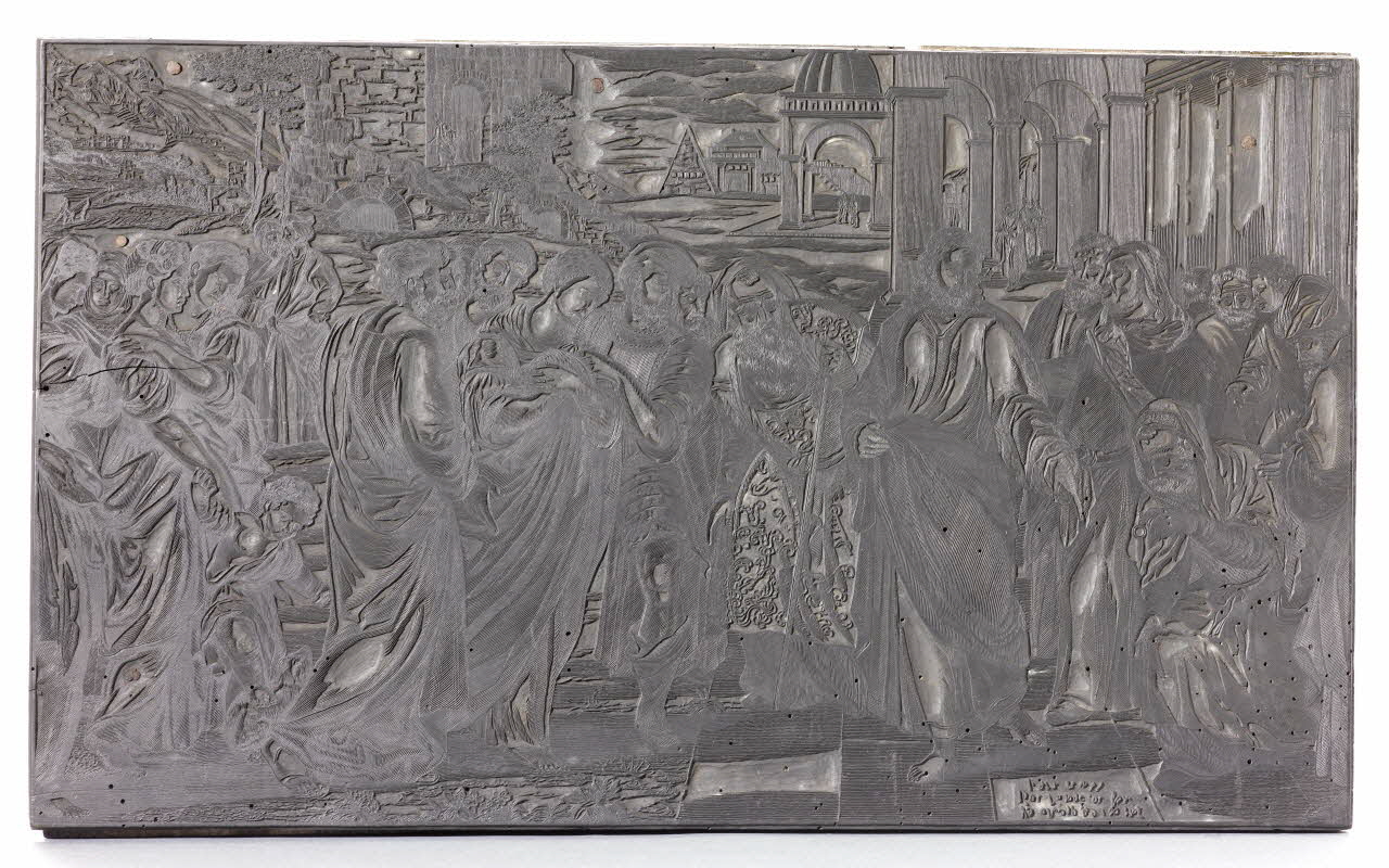 bois d'impression Indulgence commandée par J. Christ 1980.15.5 Photo RMN-Grand Palais (Mucem)
