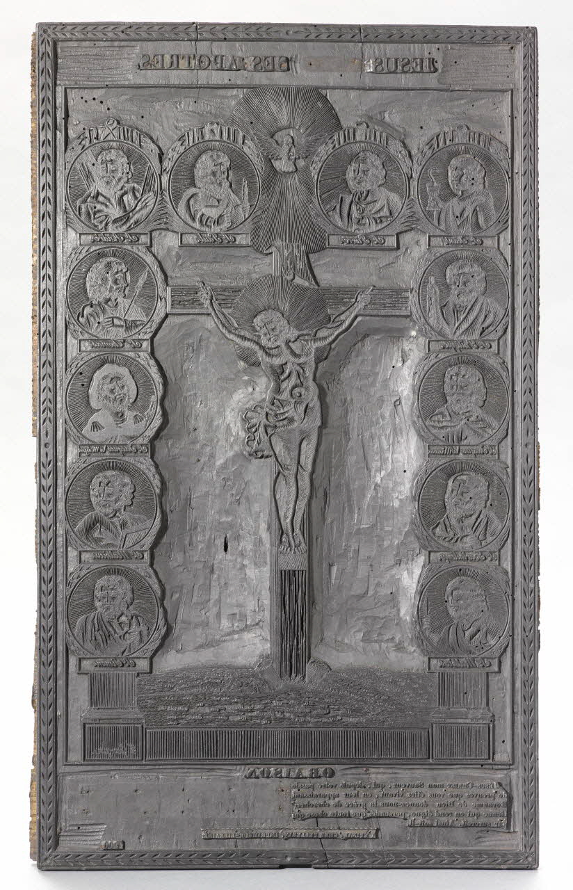 bois d'impression Jésus avec ses apôtres 1980.15.7 Photo RMN-Grand Palais (Mucem)