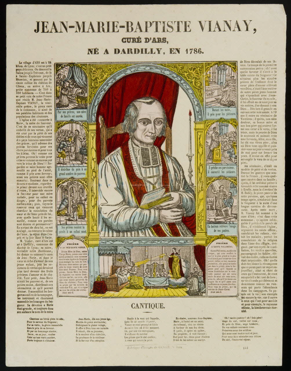 Charles Nicolas Gangel estampe JEAN-MARIE-BAPTISTE VIANAY. Metz 1852-1858 1953.86.827 Photo