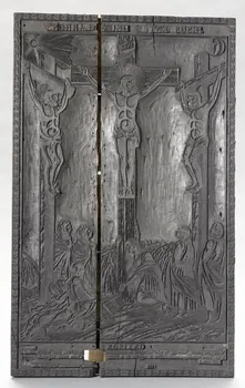 bois d'impression Jésus entre deux larrons 1980.15.16 Photo RMN-Grand Palais (Mucem)