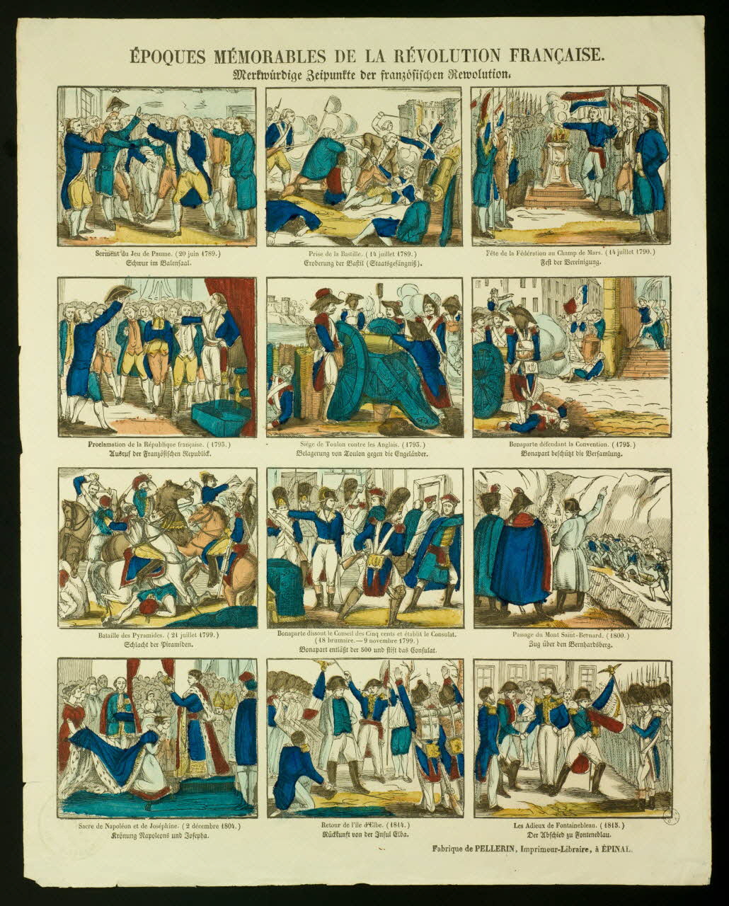 Pellerin estampe EPOQUES MEMORABLES DE LA REVOLUTION FRANCAISE. Lorraine, France 1837 1953.86.846 Photo