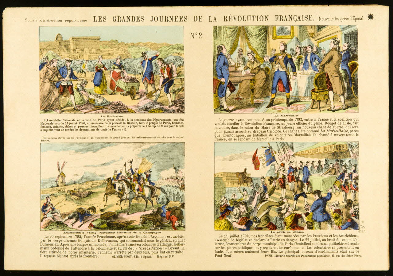 Jean-Charles Olivier-Pinot ; François-Charles Pinot estampe LES GRANDES JOURNEES DE LA REVOLUTION FRANCAISE. Lorraine, France 1875-1888 1953.86.848 Photo