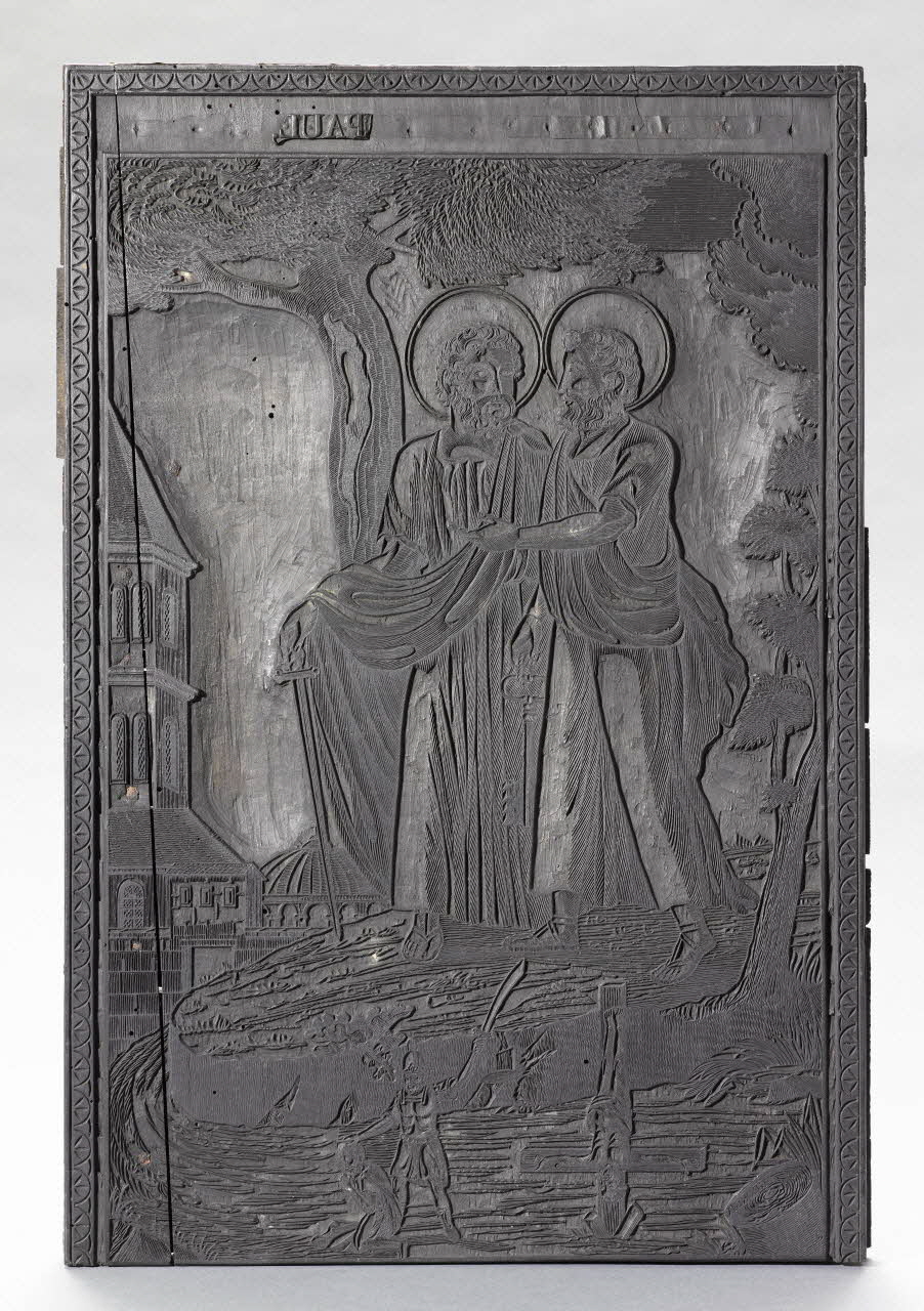 bois d'impression Saint Pierre et saint Paul 1980.15.18 Photo RMN-Grand Palais (Mucem)
