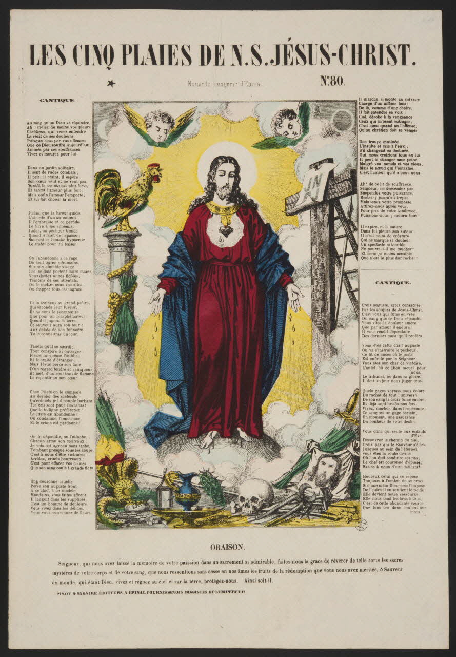 estampe LES CINQ PLAIES DE N.S.JESUS-CHRIST. 1953.86.85 Photo