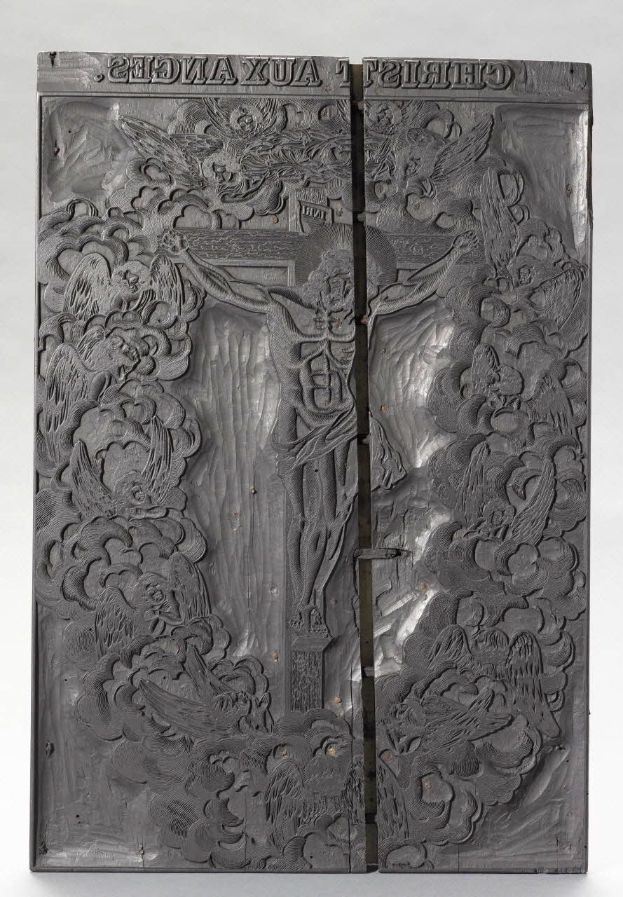 bois d'impression Christ aux anges 1980.15.19 Photo RMN-Grand Palais (Mucem)