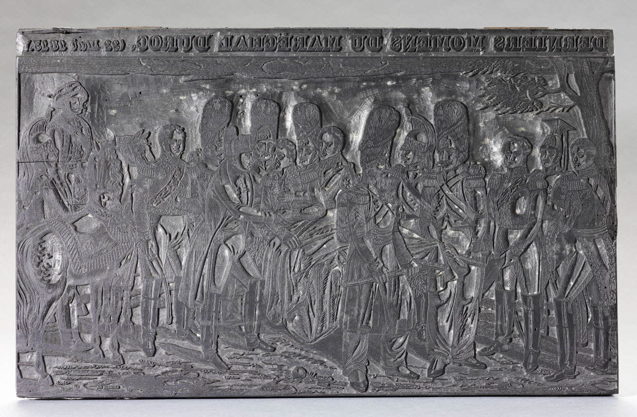 bois d'impression DERNIERS MOMENTS DU MARECHAL DUROC  (22 mai 1813) 1980.15.22 Photo RMN-Grand Palais (Mucem)