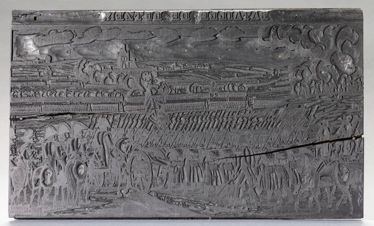 bois d'impression Bataille de LUTZEN 1980.15.23 Photo RMN-Grand Palais (Mucem)