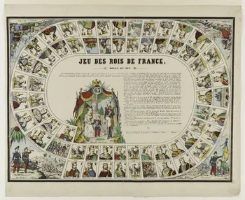 Gangel et Didion estampe JEU DES ROIS DE FRANCE. Lorraine, France 1858-1868 1953.86.883 Photo