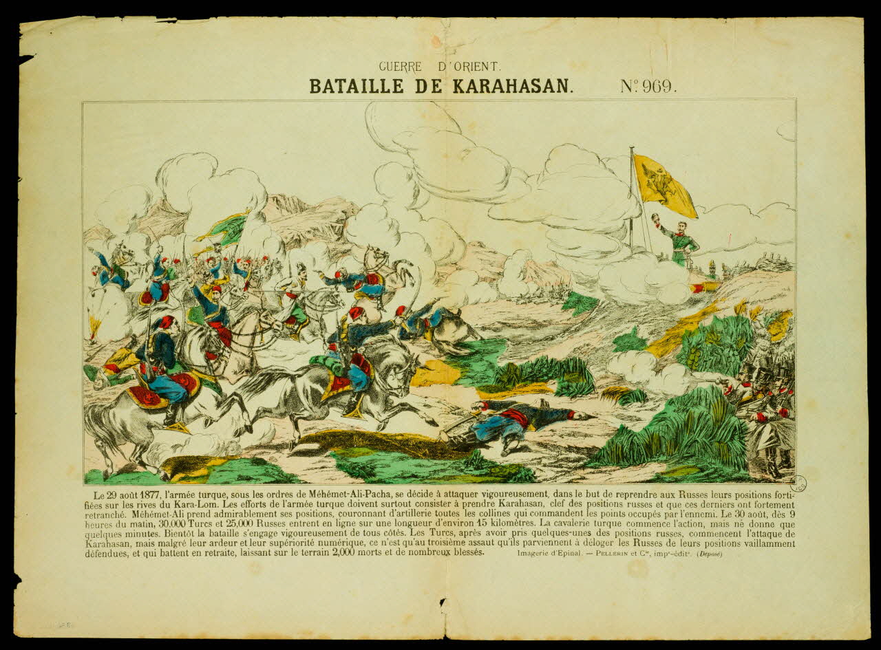 estampe GUERRE D'ORIENT.  BATAILLE DE KARAHASAN. 1953.86.902 Photo