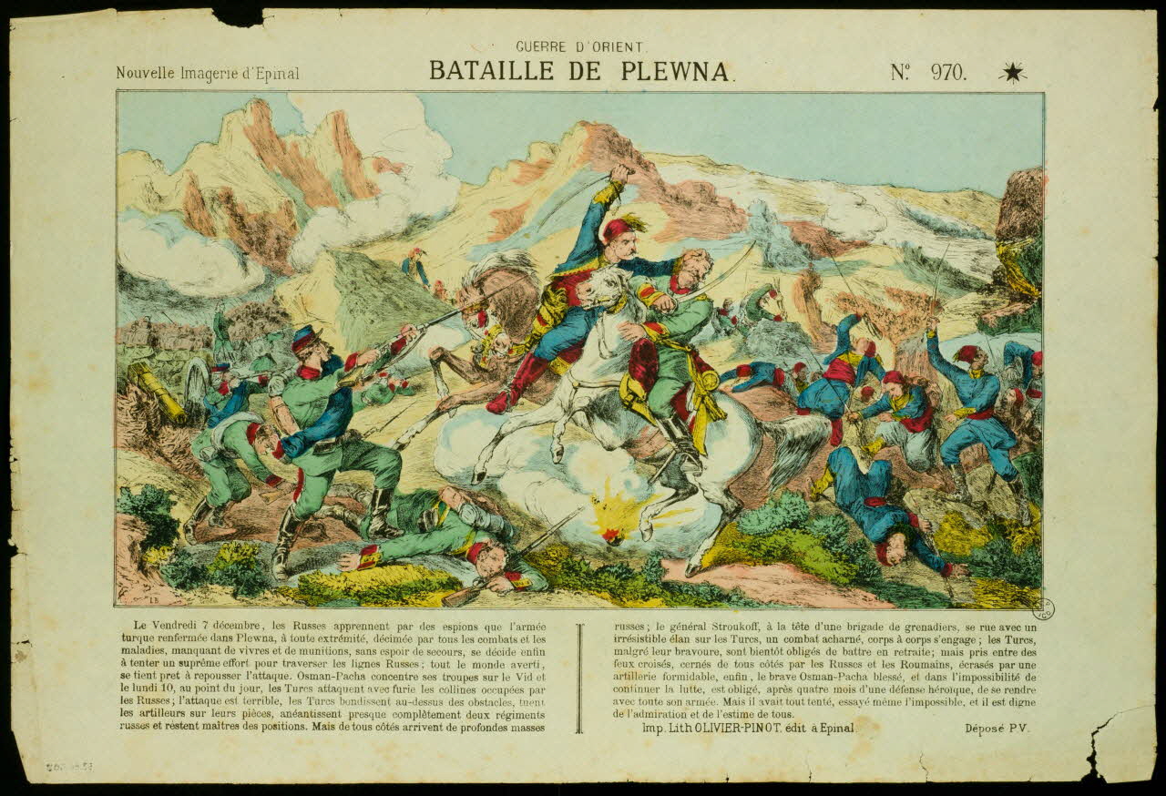 estampe BATAILLE DE PLEWNA. 1953.86.903 Photo