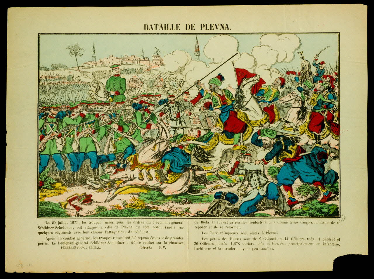 estampe BATAILLE DE PLEVNA. 1953.86.907 Photo