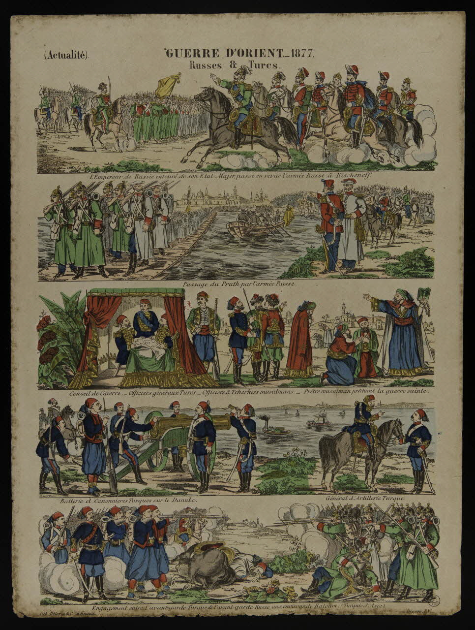 estampe (Actualité). GUERRE D'ORIENT. - 1877.  Russes & Turcs. 1953.86.910 Photo