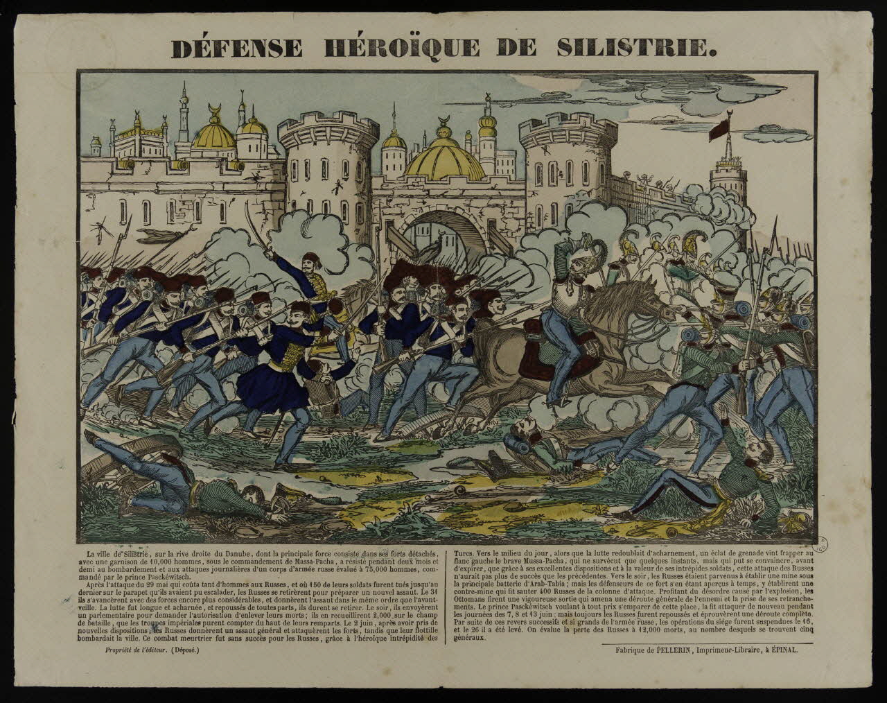 estampe DEFENSE HEROÏQUE DE SILISTRIE. 1953.86.924 Photo