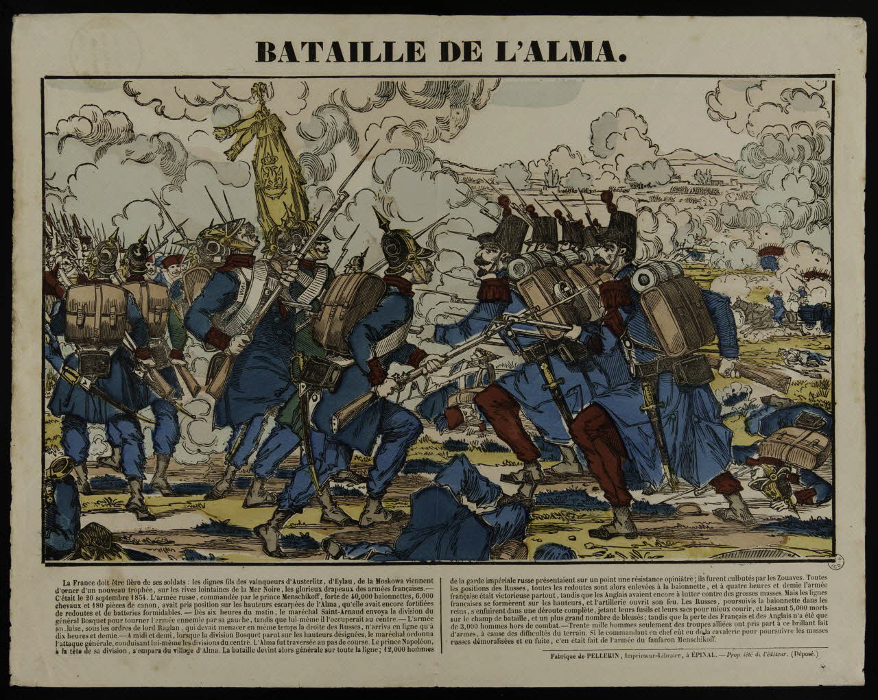 estampe BATAILLE DE L'ALMA. 1953.86.928 Photo